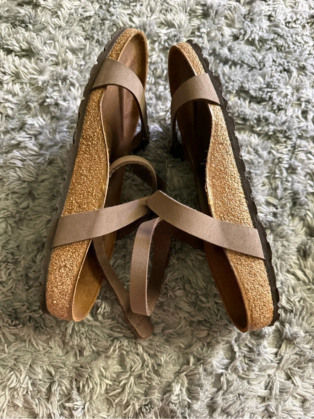 Birkenstock Brown Leather Ankle-Strap Sandals